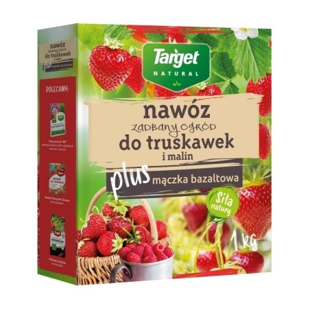 NAWÓZ TARGET ZADBANE TRUSKAWKI 1 KG (7) NAWÓZ ZADBANY OGRÓD DO TRUSKAWEK I MALIN 1 KG