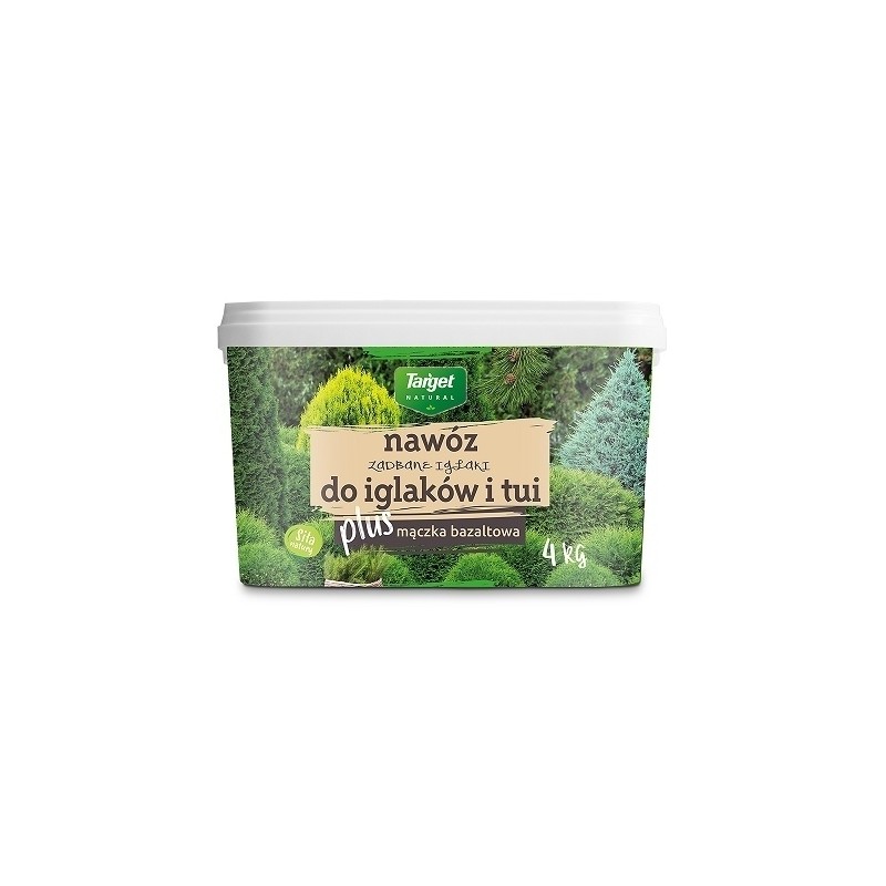 NAWÓZ TARGET ZADBANY IGLAK I TUJE 4 KG (1) NAWÓZ ZADBANE IGLAKI DO IGLAKÓW I TUI 4 KG