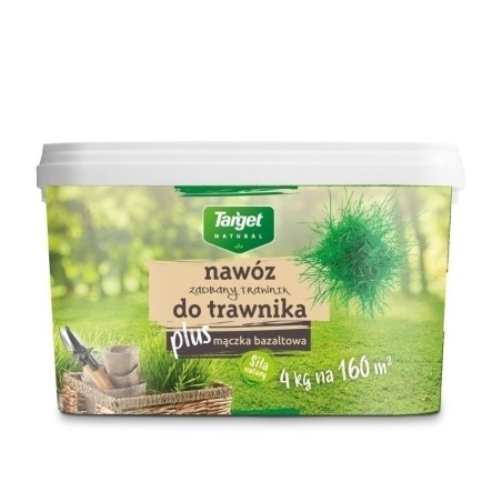 NAWÓZ TARGET ZADBANY OGRÓD 4kg DO TRAWNIKA Z MĄCZKĄ BAZALTOWĄ