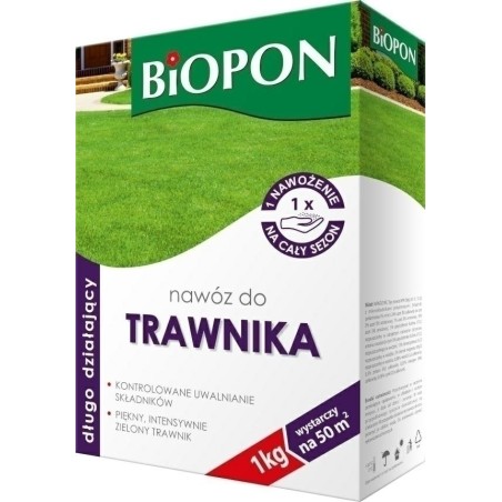 NAWÓZ BIOPON DO TRAWNIKA 1kg DŁDZIAŁA