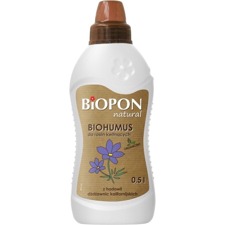 NAWÓZ BIOPON BIOHUMUS DO KWITNĄCYCH 0.5l NATURAL