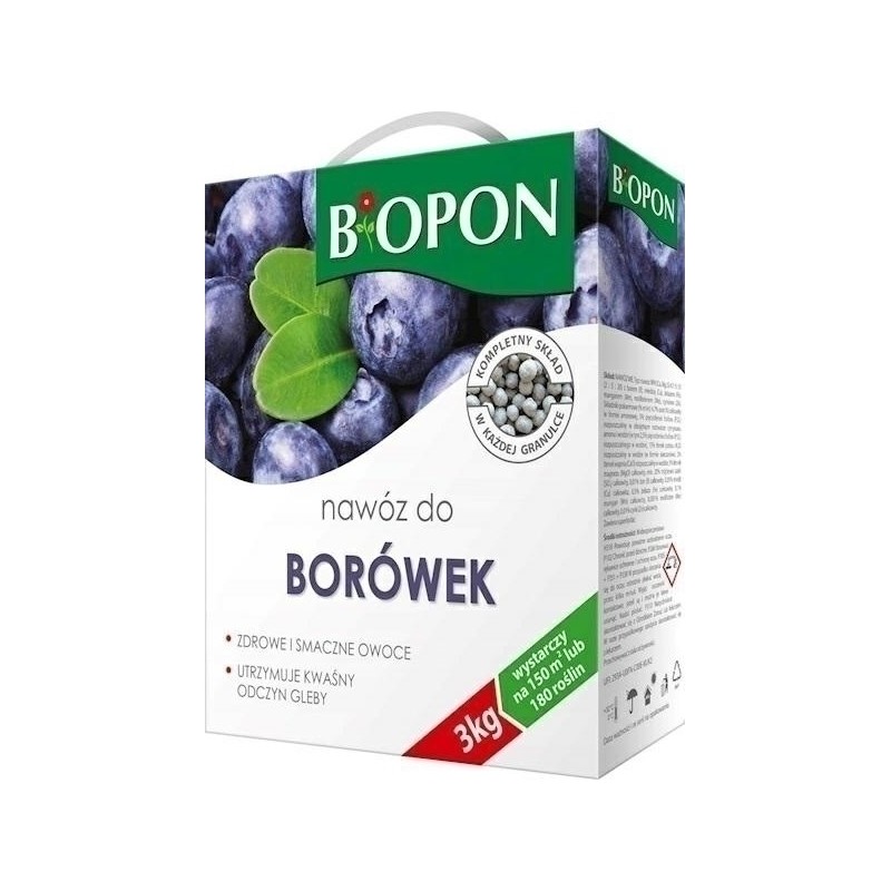 NAWÓZ BIOPON DO BORÓWEK 3kg KARTON