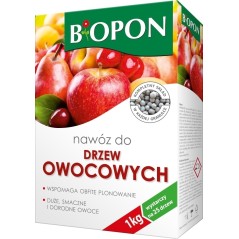 NAWÓZ BIOPON DO DRZEW OWOCOWYCH 1kg KARTON