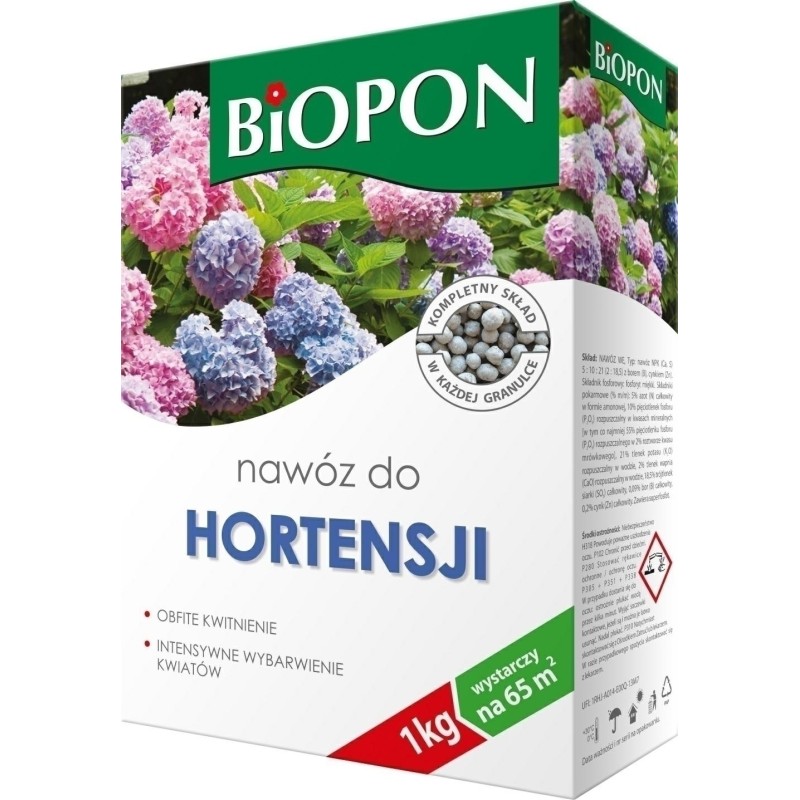 NAWÓZ BIOPON DO HORTENSJI 1kg KARTON