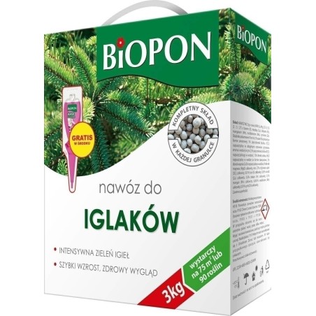 NAWÓZ BIOPON DO IGLAKÓW 3kg KARTON