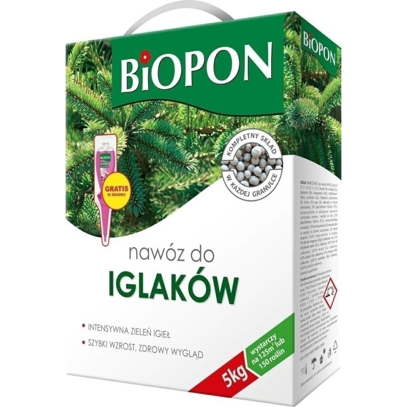 NAWÓZ BIOPON DO IGLAKÓW 5kg KARTON