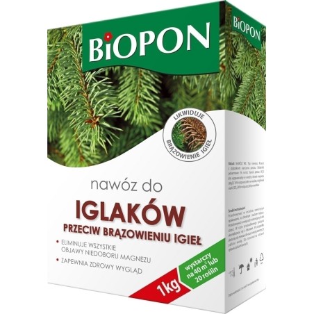 NAWÓZ BIOPON DO IGLAKÓW PBRĄZ.1kg KARTON