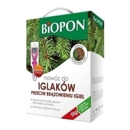 NAWÓZ BIOPON DO IGLAKÓW PBRĄZ.5kg KARTON