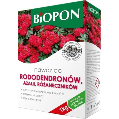 NAWÓZ BIOPON DO RODODENDRONÓW 1kg KARTON