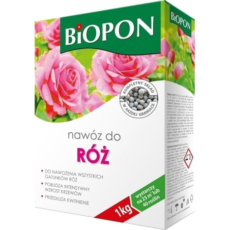 NAWÓZ BIOPON DO RÓŻ 1kg KARTON