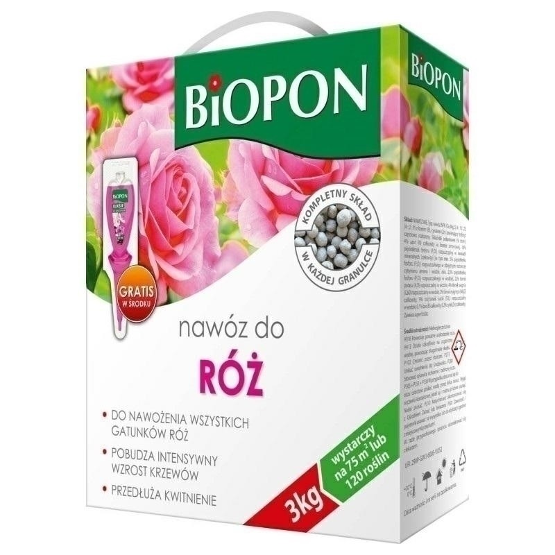 NAWÓZ BIOPON DO RÓŻ 3kg KARTON