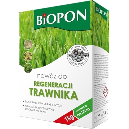 NAWÓZ BIOPON DO TRAW REGENERACJA 1kg KARTON