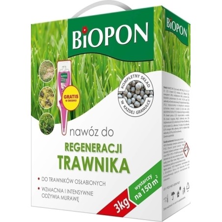 NAWÓZ BIOPON DO TRAW REGENERACJA 3kg KARTON