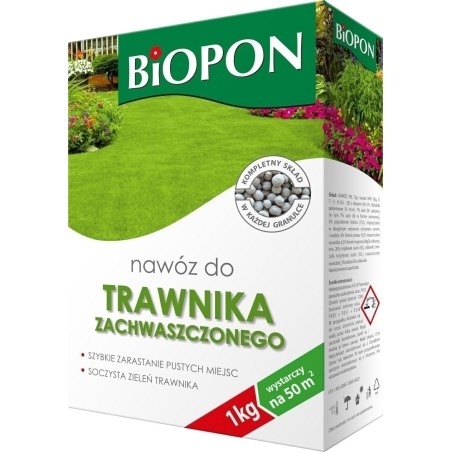 NAWÓZ BIOPON DO TRAW ZACHWASZCZONYCH 1kg KARTON