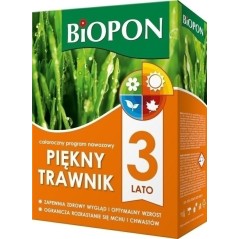 NAWÓZ BIOPON DO TRAWNIKA 2kg PIĘKNY TRAWNIK LATO KARTON