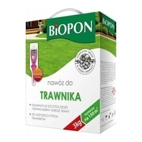 NAWÓZ BIOPON DO TRAWNIKA 3kg KARTON