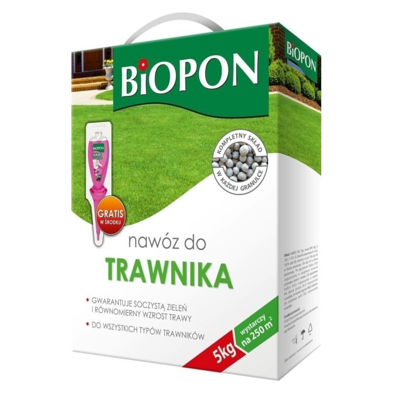 NAWÓZ BIOPON DO TRAWNIKA 5kg KARTON