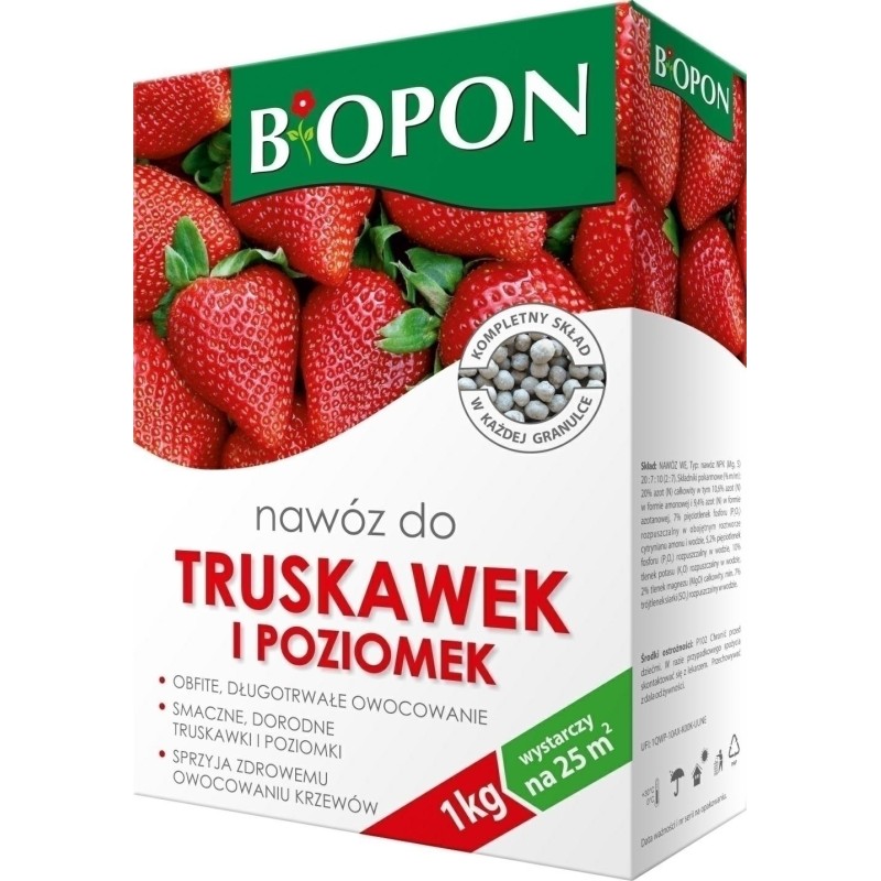 NAWÓZ BIOPON DO TRUSKAWEK 1kg KARTON