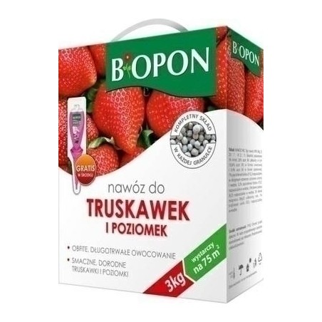 NAWÓZ BIOPON DO TRUSKAWEK 3kg KARTON