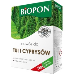 NAWÓZ BIOPON DO TUI I CYPRYSÓW 1kg KARTON