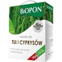 NAWÓZ BIOPON DO TUI I CYPRYSÓW 3kg KARTON