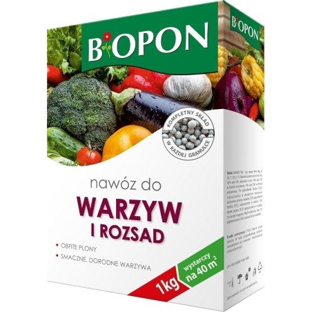 NAWÓZ BIOPON DO WARZYW 1kg KARTON