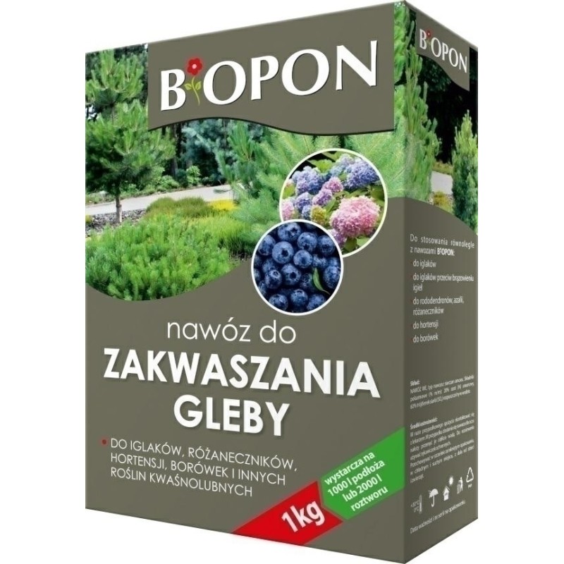 NAWÓZ BIOPON DO ZAKWASZANIA GLEBY 1kg