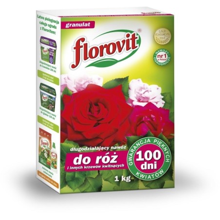 NAWÓZ FLOROVIT 100 DNI DO RÓŻ 1kg KARTON