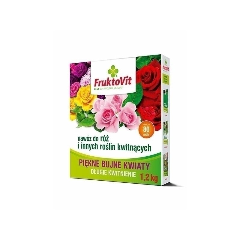 NAWÓZ FRUKTOVIT DO RÓŻ 1.2kg I INNYCH KWITNĄCYCH KARTON