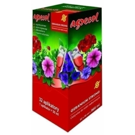 ODŻYWKA GERANIUM STRONG 32x30ml DO BALKONOWYCH AGRECOL