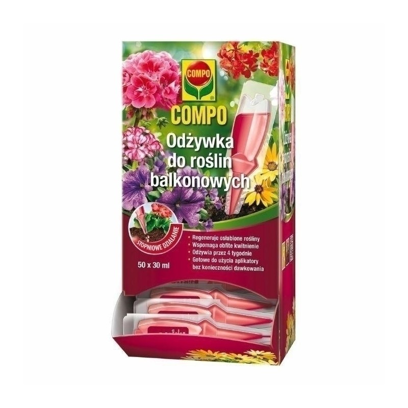 ODŻYWKA DO ROŚLIN BALKONOWYCH 50x30ml COMPO