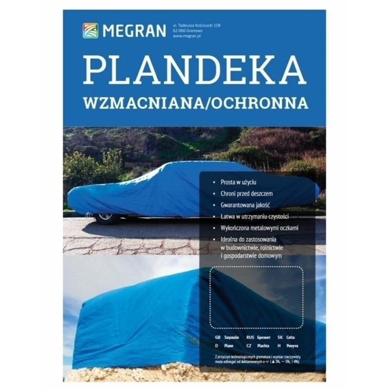 PLANDEKA NIEBIESKA 53g 4x5m