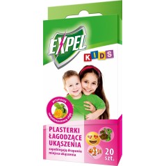 PLASTERKI ŁAGODZĄCE UKĄSZENIA KIDS20szt EXPEL