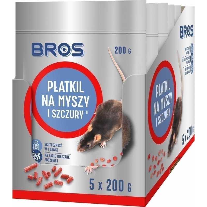 PŁATKI NA MYSZY 1kg 5x200g DOYPACK BROS