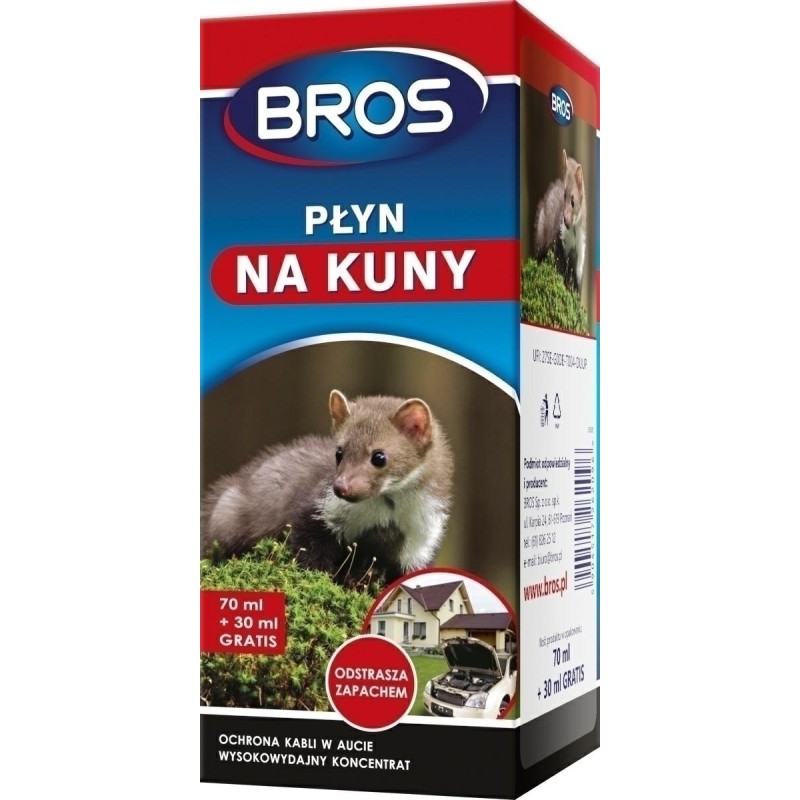 PŁYN NA KUNY 70ml30ml GRATIS BROS