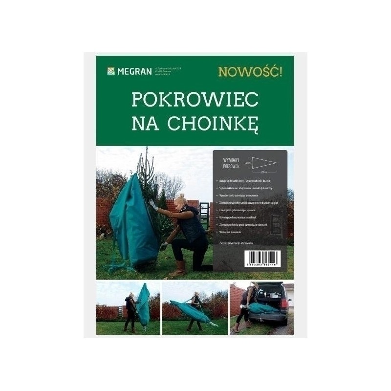 POKROWIEC NA CHOINKĘ Z ZAMKIEM TURKUSOWY