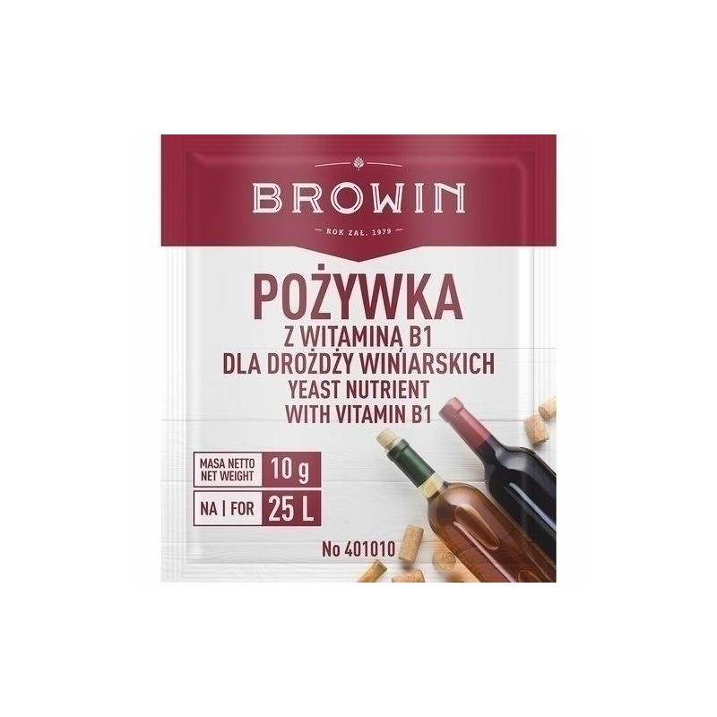 POŻYWKA DO WINA Z WITAMINĄ B BROWIN