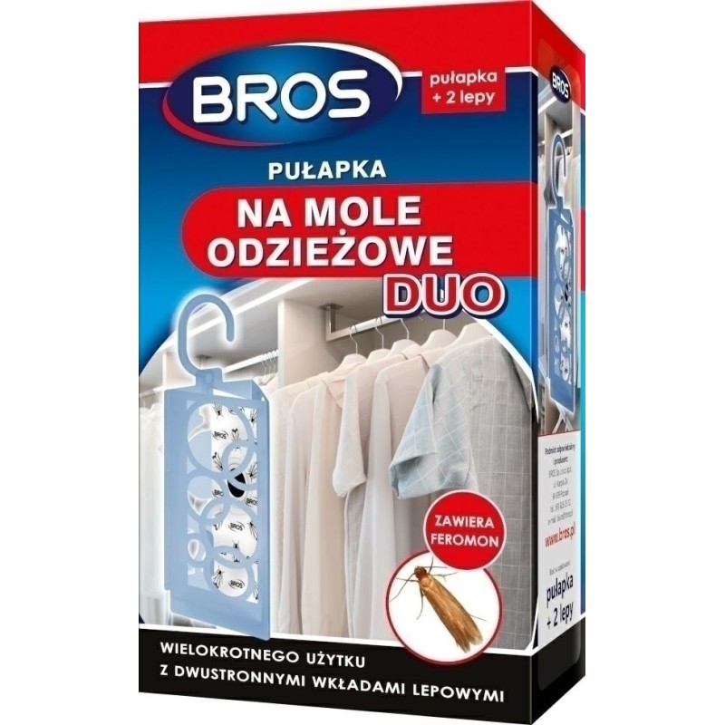 PUŁAPKA NA MOLE ODZIEŻOWE DUO 2 WKŁADY BROS