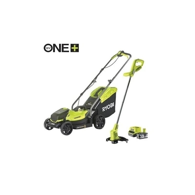 RYOBIZESTAW OGRODOWY ONE KOSIARKA DO TRAWY 18V 33cm PODKASZARKA 18V 25cm OFERTA PROMOCYJNA