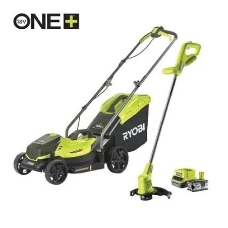 RYOBIZESTAW OGRODOWY ONE KOSIARKA DO TRAWY 18V 33cm PODKASZARKA 18V 25cm OFERTA PROMOCYJNA