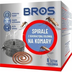 SPIRALA OWADOBÓJCZA DEKORACYJNA 6szt OSŁONKA STALOWA BROS