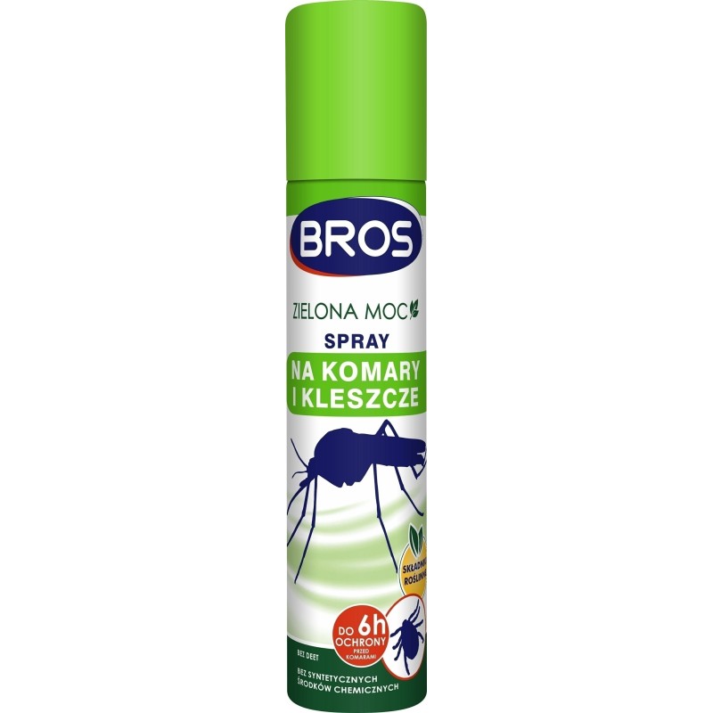 SPRAY NA KOMARY I KLESZCZE 90ml ZIELONA MOC BROS