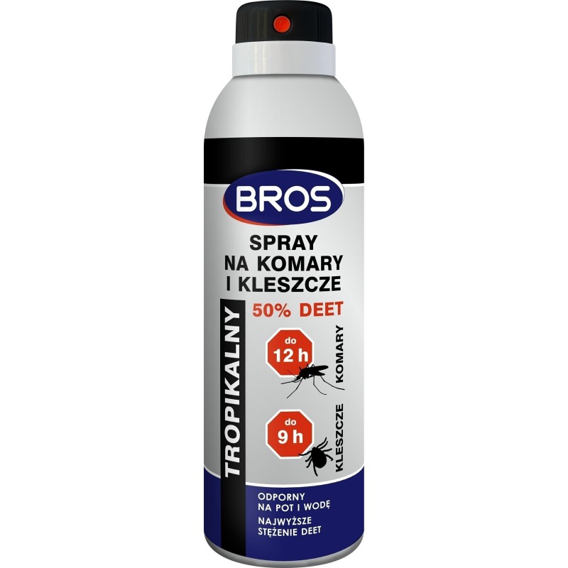 SPRAY NA KOMARY I KLESZCZE 180ml 50 DEET BROS