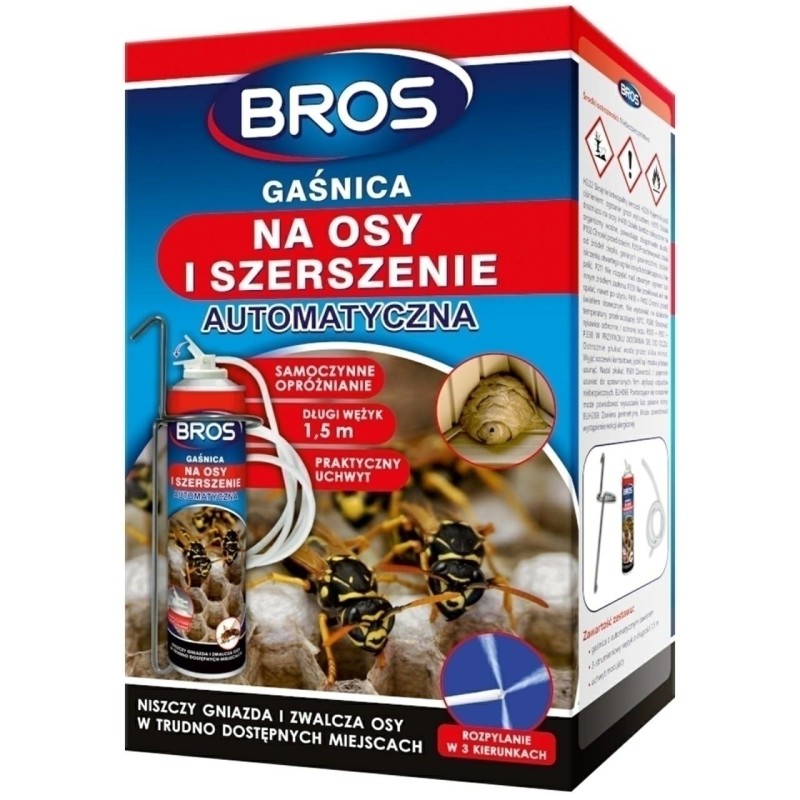 SPRAY NA OSY I SZERSZENIE 400ml GAŚNICA AUTOMATYCZNA BROS