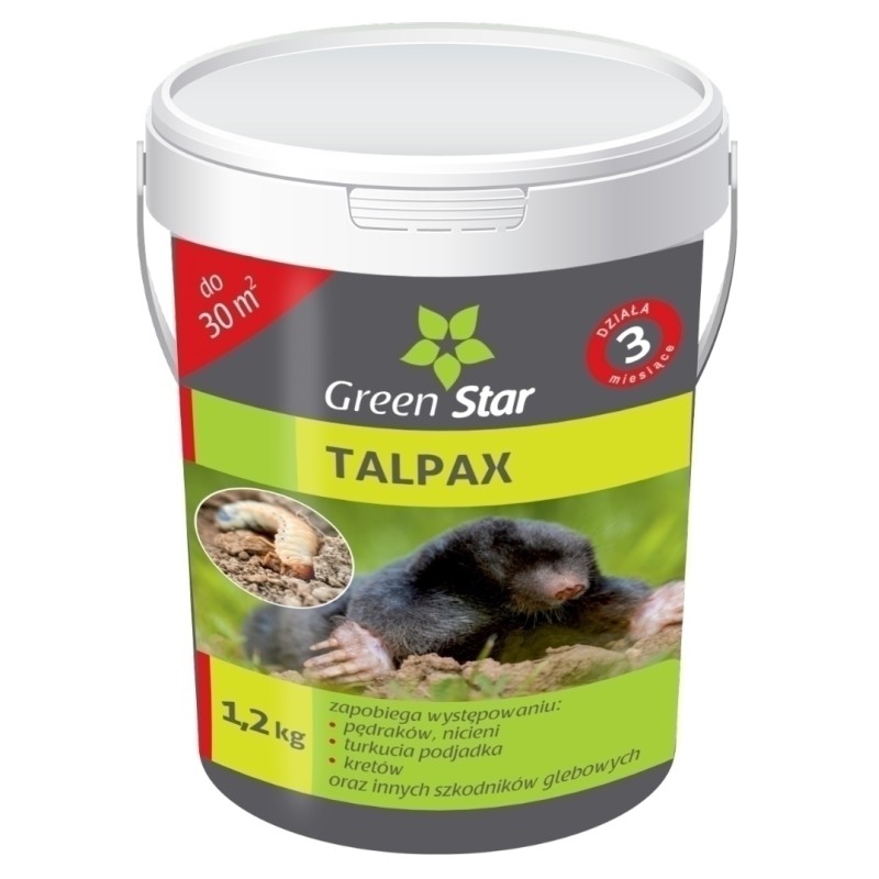 TALPAX 1.2kg GREEN STAR ZAPOBIEGA SZKODNIKOM GLEBOWYM