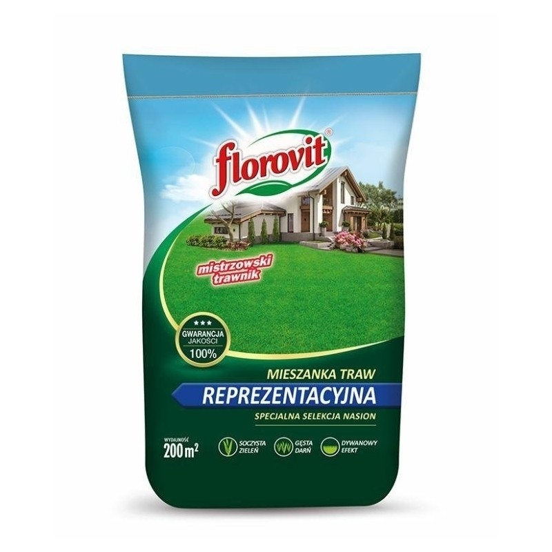 TRAWA FLOROVIT REPREZENTACYJNA 5kg MIESZANKI TRAW GAZONOWYCH