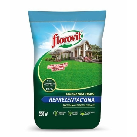 TRAWA FLOROVIT REPREZENTACYJNA 5kg MIESZANKI TRAW GAZONOWYCH