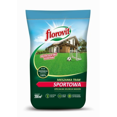 TRAWA FLOROVIT SPORTOWA 5kg MIESZANKI TRAW GAZONOWYCH