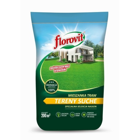 TRAWA FLOROVIT TERENY SUCHE 5kg MIESZANKI TRAW GAZONOWYCH