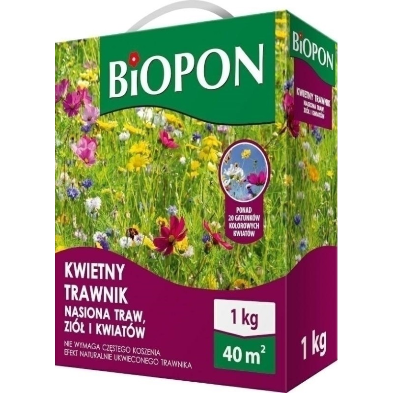 TRAWA MIESZANKA BIOPON KWIETNY TRAWNIK 1kg